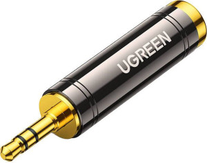 Adapter UGREEN 3.5mm jack - 6.5 / 6.35mm mini jack (szary)