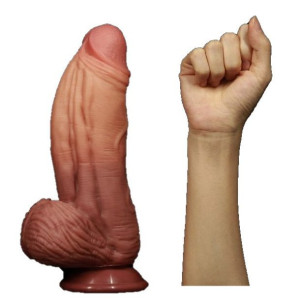 Ogromne Nienaturalne Dildo Penis 25cm z przyssawką