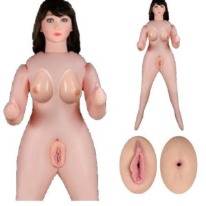 Sex Dmuchana Lalka 3D Piersi Masturbator 2 otwory