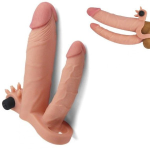 Nakładka na Penisa Podwójny Penis dłuższy o +2,5cm