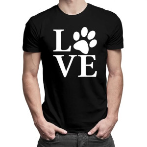 Love animals - męska koszulka z nadrukiem dla wielbiciela zwierząt