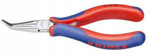 Szczypce płasko-okrągłe wygięte 145mm KNIPEX
