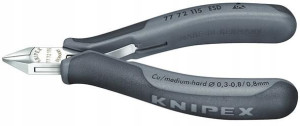 Szczypce tnące boczne małym skosem 115mm KNIPEX