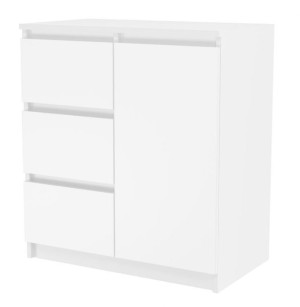 Nowoczesna Biała Komoda Malaga 1d3s 70cm Mat