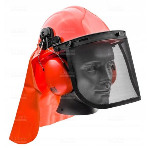 Kask Ochronny Pilarza Drwala Z Nausznikam Sm967