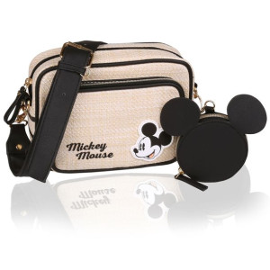 Myszka Mickey Disney Pleciona torebka na ramię + saszetka 21x15x6 cm