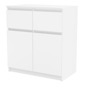Komoda Szafka Do Salonu Malaga 2d2s 70cm Biały Mat
