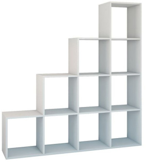 Regał Komorowy Schodkowy Poziomowy Step Rs-40 Biel