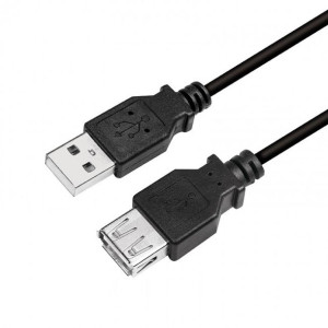 Kabel LogiLink USB 2.0m czarny