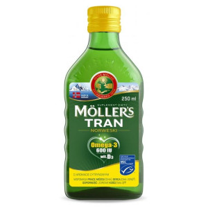 MOLLER'S Tran norweski cytrynowy 250ml