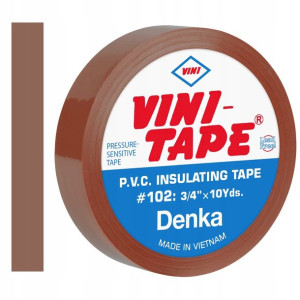 Taśma izolacyjna VINITAPE 10m brązowa