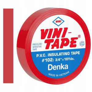Taśma izolacyjna VINITAPE 10m czerwona