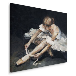 Obraz Canvas BALETNICA Sztuka Taniec Balet Kobieta Malarstwo 40x40