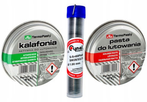 Zestaw Pasta Lutownicza 40g Kalafonia 40g Cyna 16g