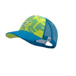 COMPRESSPORT Czapka lifestyle TRUCKER CAP niebiesko-żółta