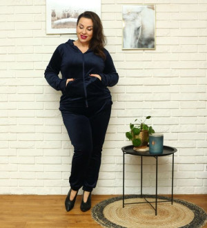 Moon Komplet Dres Welurowy 889 Plus Size