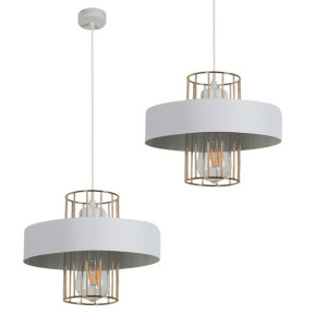 Lampa Wisząca W Stylu Loft Estella 1B Biały Metal