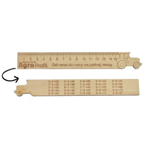 Linijka 15 cm, traktor