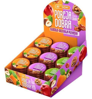 Krążki owocowo-orzechowe Mix smaków - przekąska Bez Cukru Box 45 szt - Porc