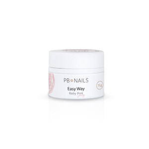 Pb Nails Żel Budujący Easy Way Baby Pink Glossy 15G