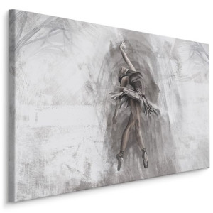 Obraz Canvas Balet BALETNICA Taniec Beton Abstrakcja Akwarela 100x70