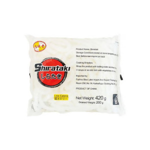 Makaron Shirataki Udon z Mąki Konjac Niskokaloryczny Udon 400g City Aroma