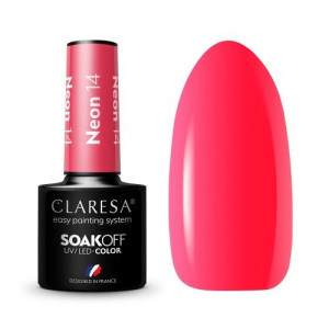 Claresa Lakier Hybrydowy Neon 14 -5G