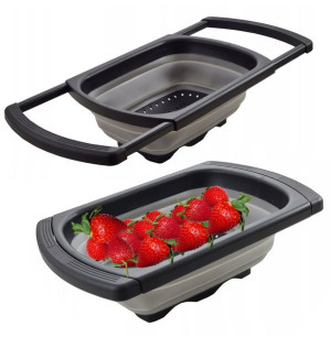 Durszlak silikonowy składany do warzyw sitko cedzak DUŻY 39cm