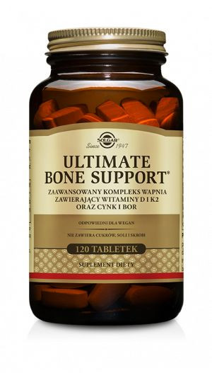 Ultimate Bone Support- kości i stawy (Wit.D3+ K2, Cynk, Bor, Wapń) SOLGAR (