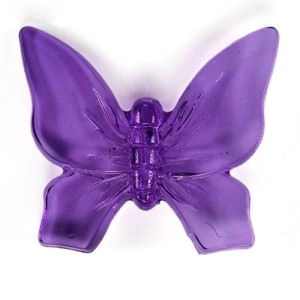 Motyl Plastik Fiolet 35x42mm 1szt
