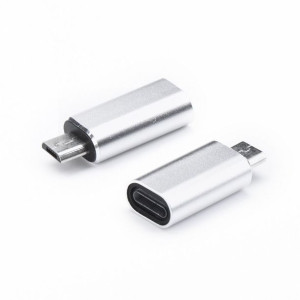 Adapter Ładowarki Do Iphone Lightning 8-pin Do Micro Usb Srebrny