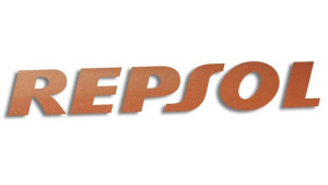 Wycinana naklejka REPSOL miedziana