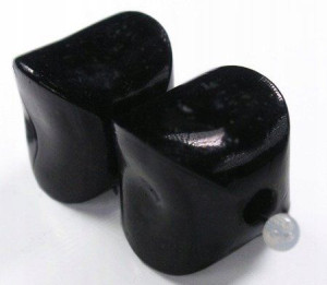 Nieregularne Małe Czarne 10mm 8szt
