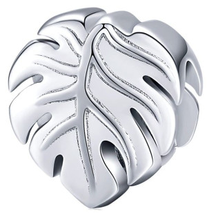 Charms Srebro - Monstera