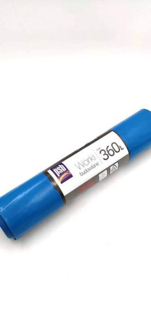 Worki na styropian MOCNE LDPE 360L 5szt/rolka