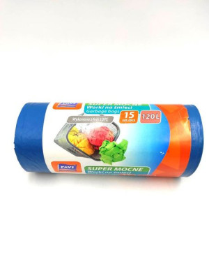 Worki Na Smieci 120l 70x110cm/15szt Ldpe