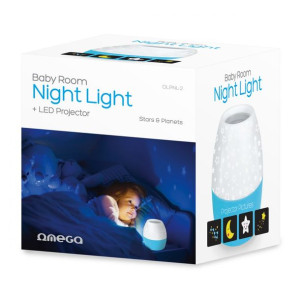 Omega Led Projector Nigh Light Blue Star Pattern 45179