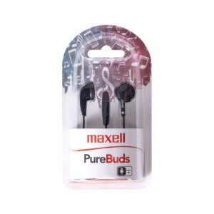 Słuchawki + Mic Black Maxell Purebuds
