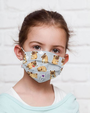 Omega 100% Cotton Child Face Mask Multiple Use Puppy [45494]