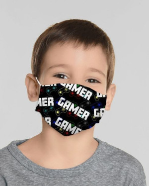 Omega 100% Cotton Child Face Mask Multiple Use Gamer [45495]