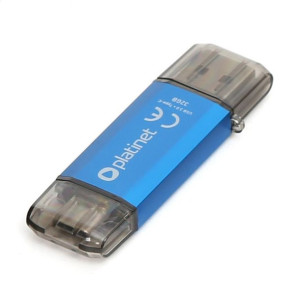 Pendrive Usb 3.0 + Type-c 32gb Blue Platinet
