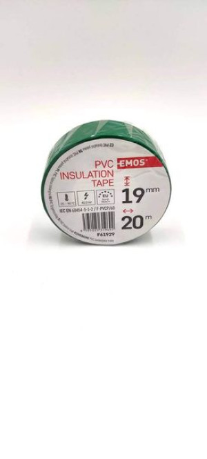 Taśma izolacyjna PVC 19mm / 20m zielona