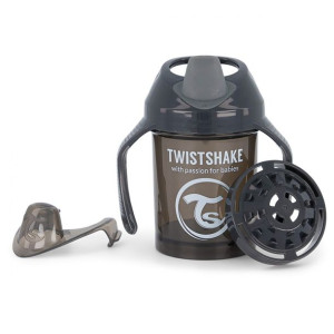 Twistshake Kubek Niekapek Czarny 230ml 4m+