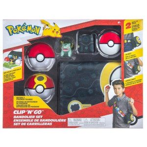 Pokemon Zestaw Clip 'N' Go Bandolier (Repeat Ball, Pokéball i Bulbasaur)
