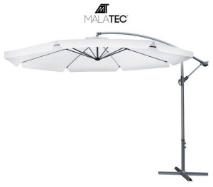 Parasol ogrodowy na wysięgniku 3,5m - jasny szary