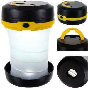 Lampa turystyczna składana 2w1- żółta