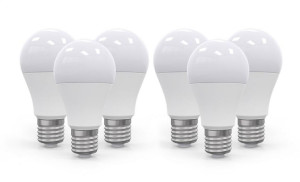 Omega Led Bulb Eco 2800k E27 10w 6 Pack 220-240v [45704]