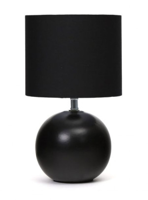 Platinet Table Lamp E27 25w Ceramic Round Base 1,5 M Cable Black [45670]