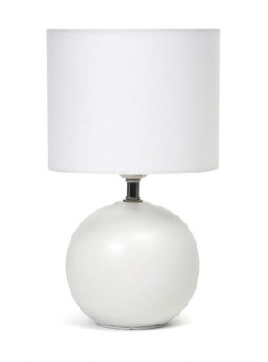 Platinet Table Lamp E27 25w Ceramic Round Base 1,5 M Cable White [45671]
