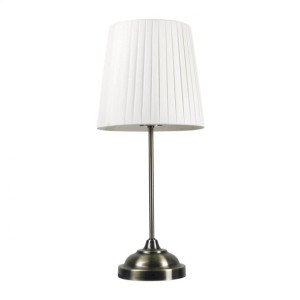 Platinet Table Lamp Lampa Stołowa Bronze Base, White Shade, H48 [45688]